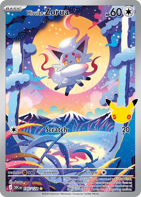Hisuian Zorua 145, 30th Celebration